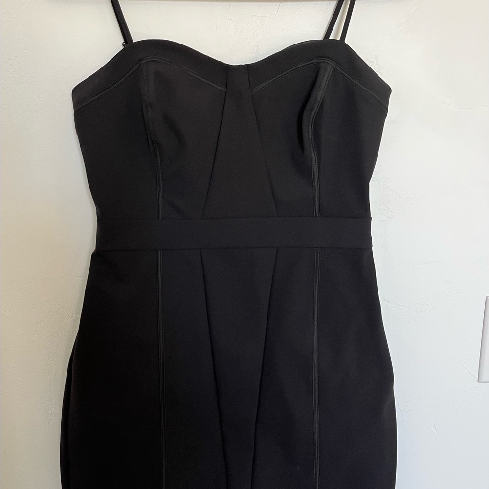 Banana Republic spaghetti strap black mini dress